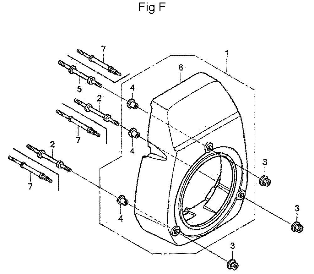Fig-6 Diagram and Parts List for GC160A Type VXA Honda Engine