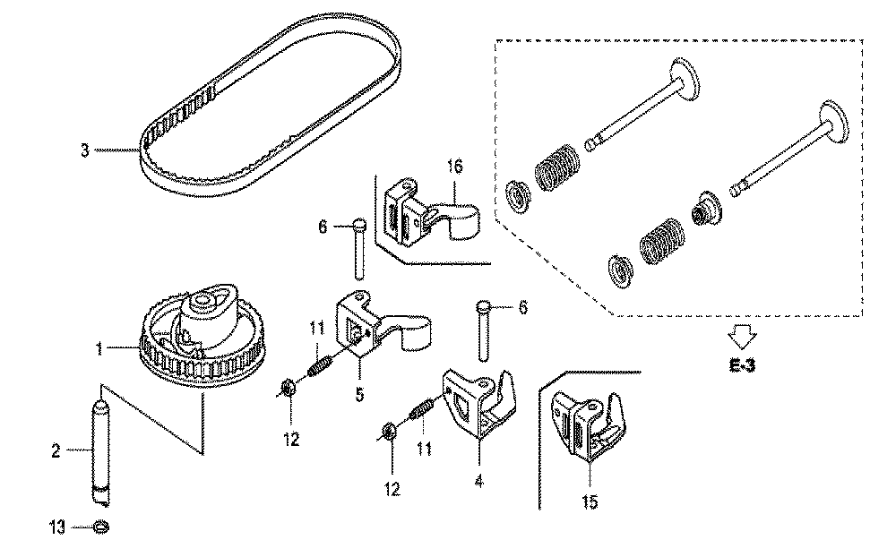 Fig-0 Diagram and Parts List for GCV160LA0 Type S3A Honda Engine