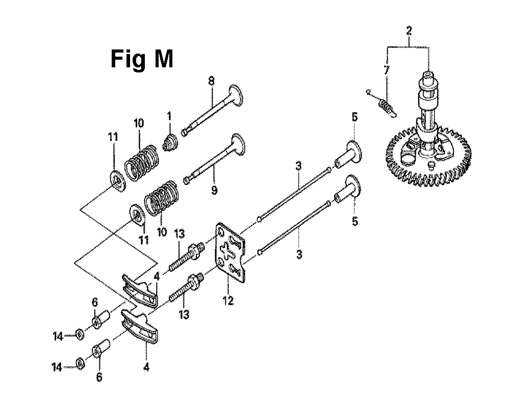 Fig-13 Diagram and Parts List for GXV160UH2 Type T1AH Honda Engine