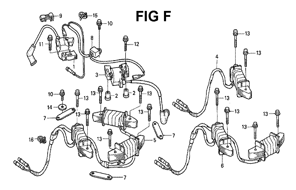 Fig-9 Diagram and Parts List for GXV530 Type DXA1A Honda Engine