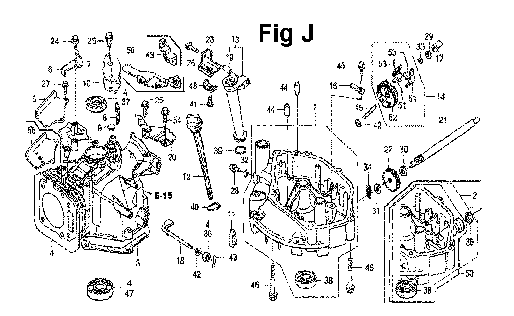 Fig-7 Diagram and Parts List for GXV160UH2 Type N1MH Honda Engine