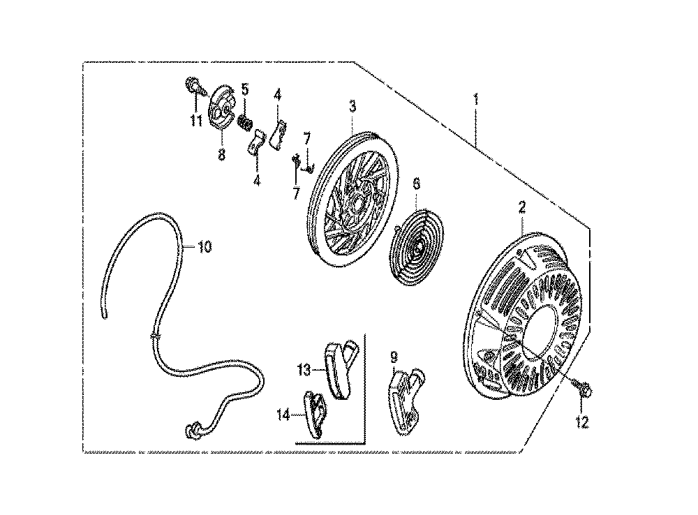 Fig-0 Diagram and Parts List for GX270U Type QWA4 Honda Engine