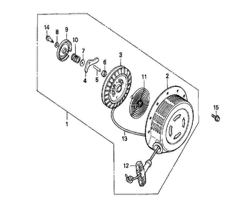 Fig-0 Diagram and Parts List for GX240 Type SXC Honda Engine