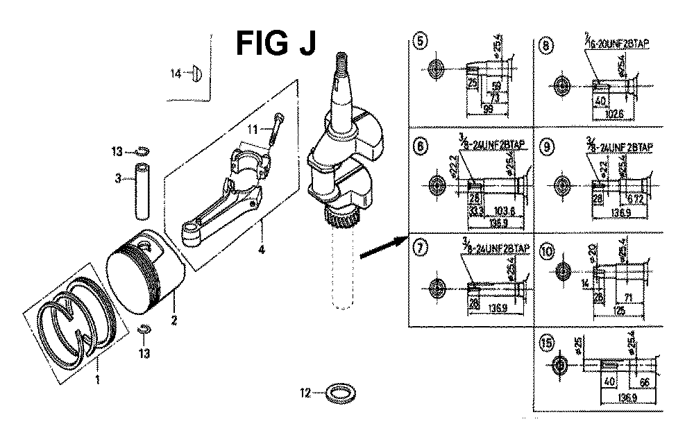 Fig-3 Diagram and Parts List for GXV160K1 Type N5C Honda Engine