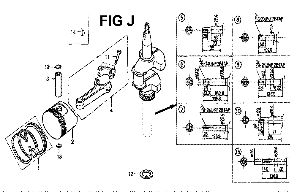 Fig-3 Diagram and Parts List for GXV160K1 Type SFY2 Honda Engine