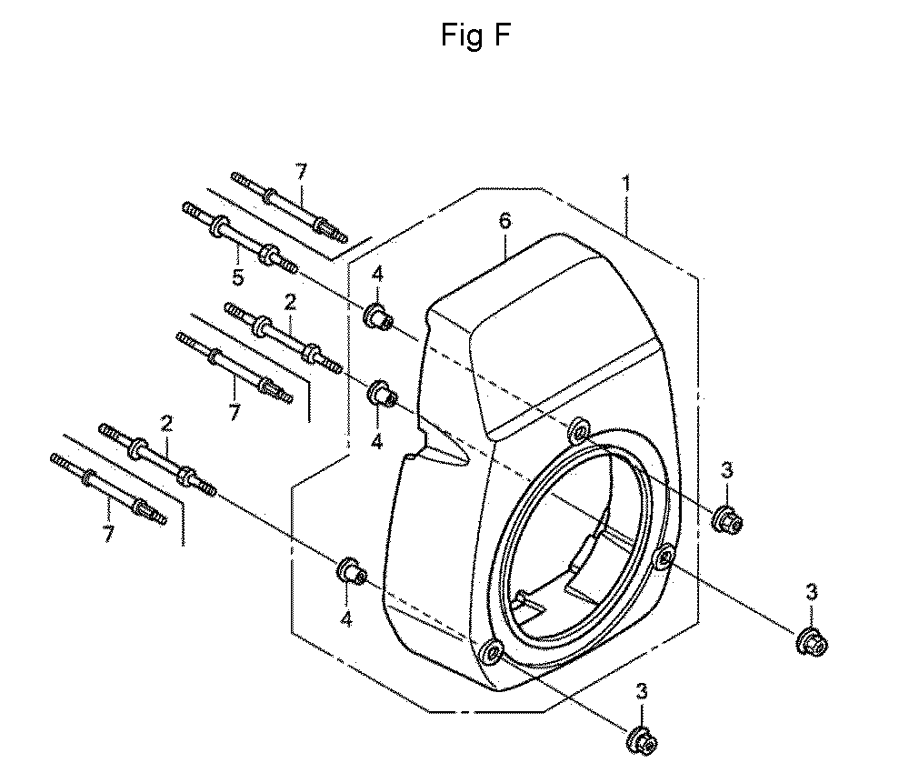 Fig-6 Diagram and Parts List for GC160A Type MHA2 Honda Engine