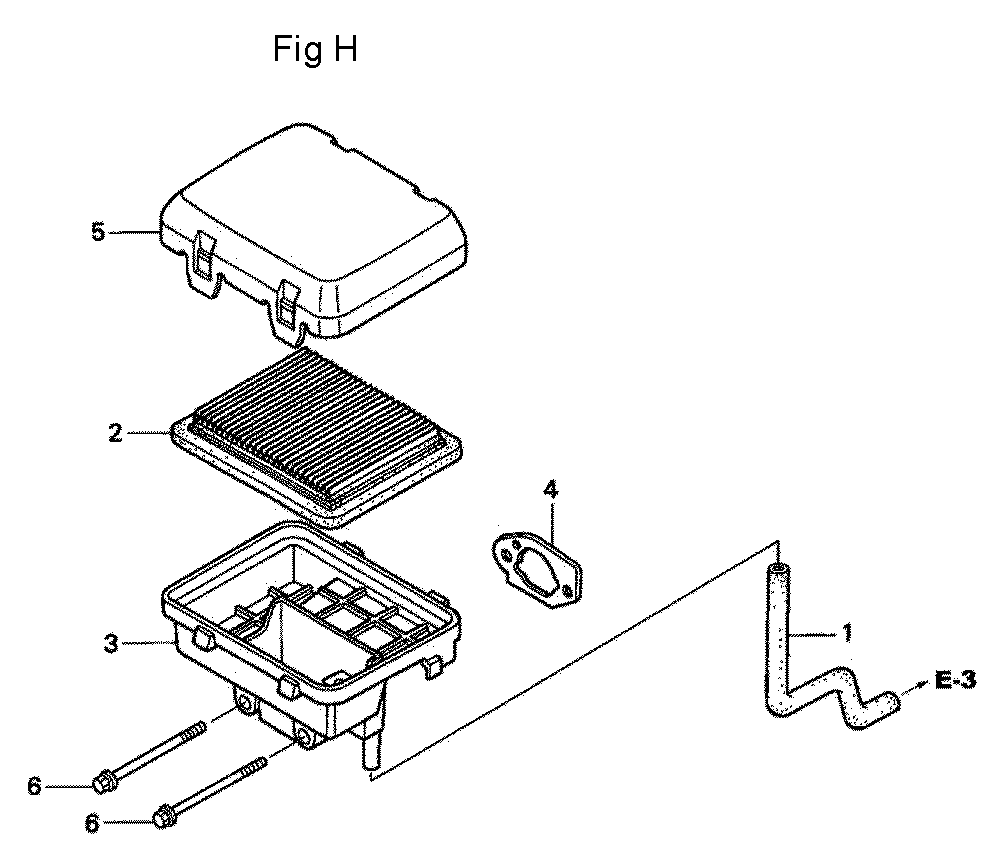 Fig-8 Diagram and Parts List for GC160A Type QEA Honda Engine