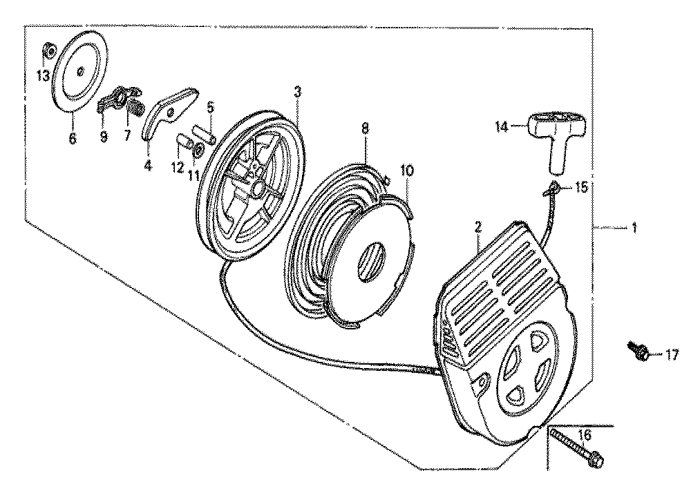 Fig-0 Diagram and Parts List for GX140 Type LJS Honda Engine