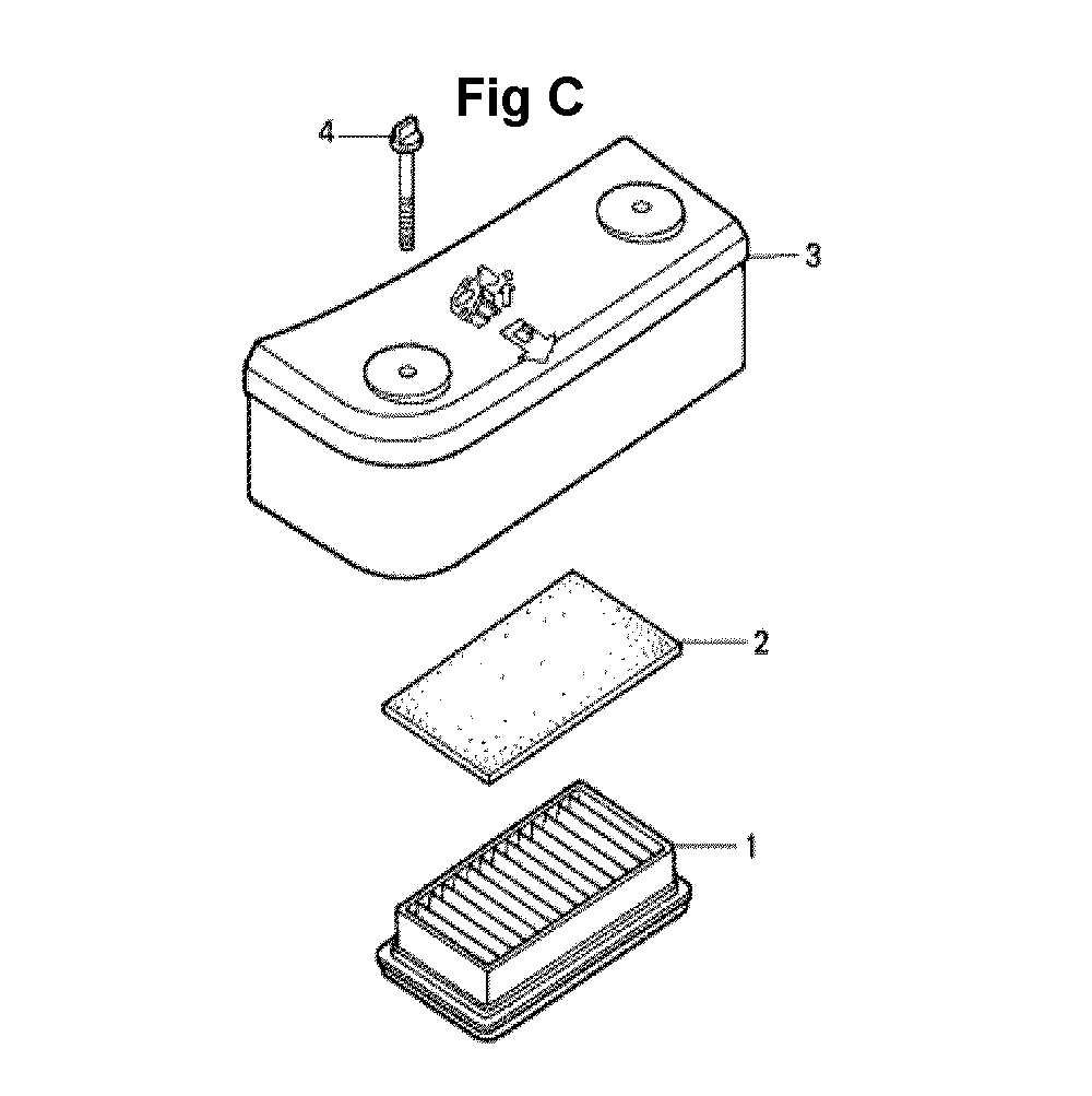 Fig-1 Diagram and Parts List for GXV140 Type N1S Honda Engine