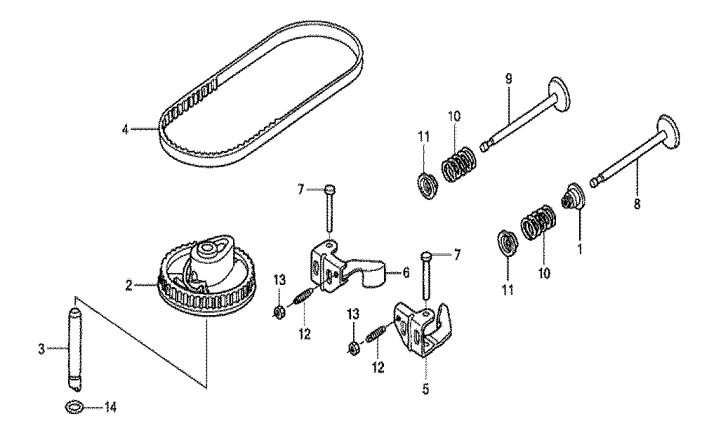 Fig-0 Diagram and Parts List for GSV190LA Type GBH Honda Engine