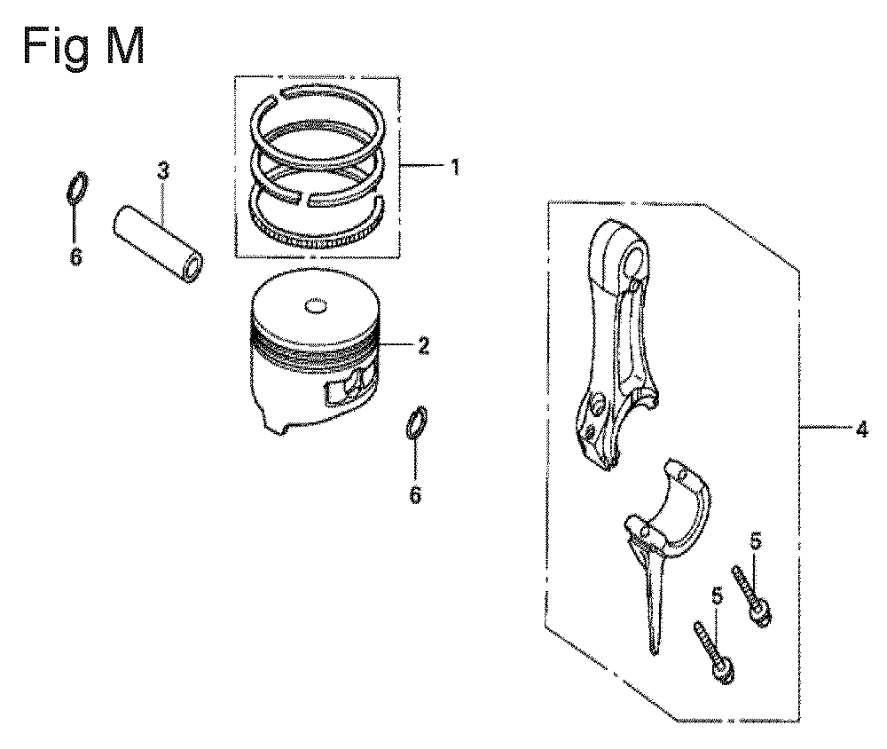 Fig-13 Diagram and Parts List for GX100U Type SE Honda Engine