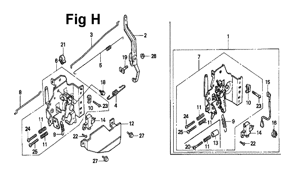 Fig-8 Diagram and Parts List for GXV160 Type A1L Honda Engine