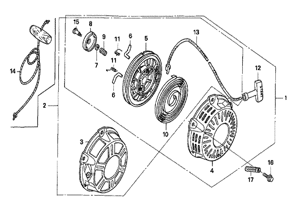 Fig-0 Diagram and Parts List for GX160K1 Type LJG Honda Engine