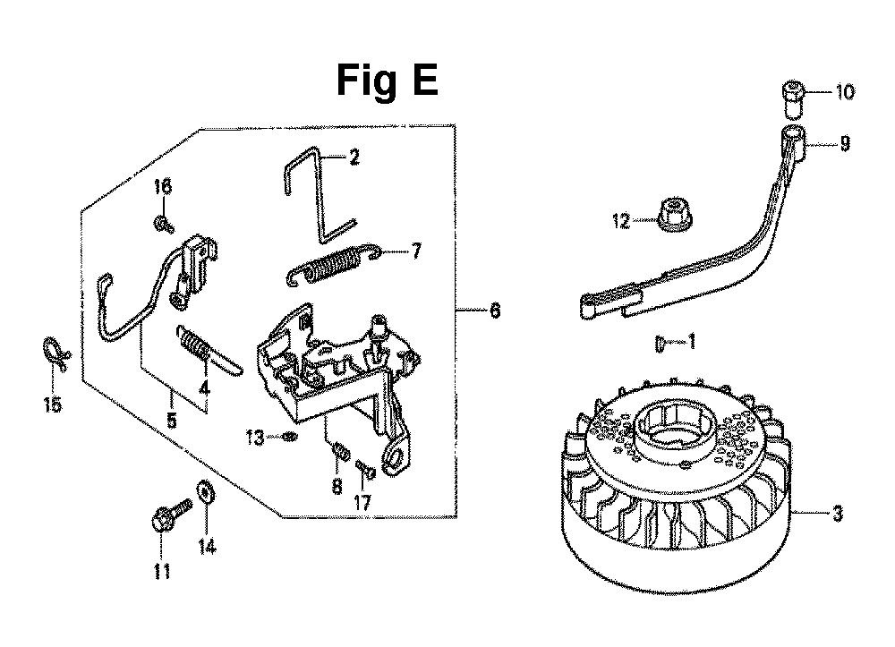 Fig-5 Diagram and Parts List for GXV160K1 Type A1AS Honda Engine