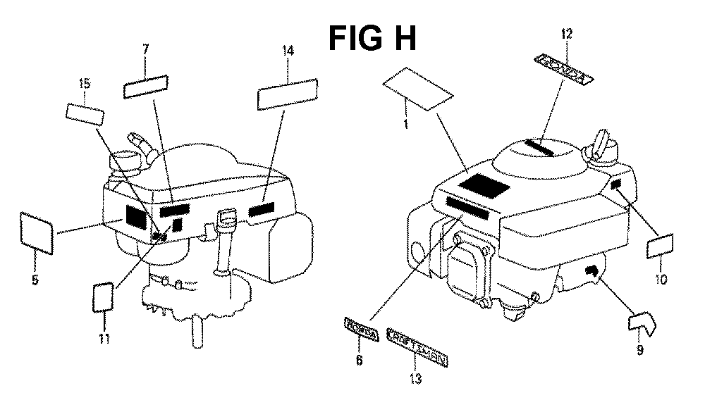 Fig-13 Diagram and Parts List for GXV140 Type A2YC Honda Engine