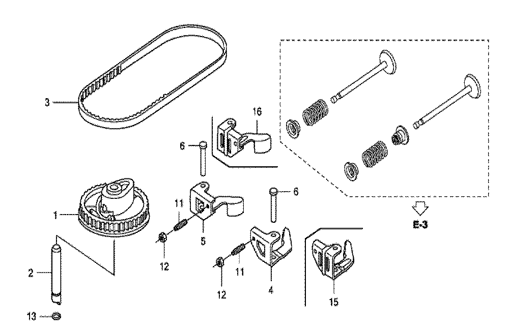 Fig-0 Diagram and Parts List for GCV160A Type S1A Honda Engine