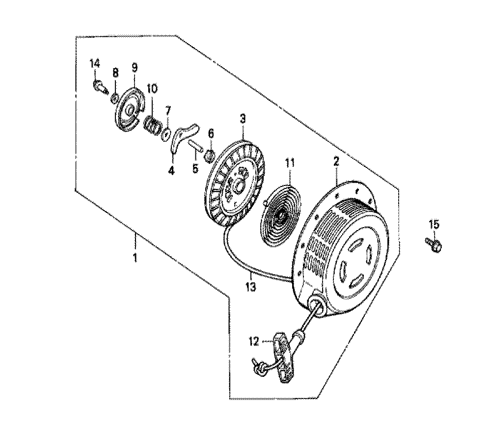 Fig-0 Diagram and Parts List for GX240 Type PA Honda Engine