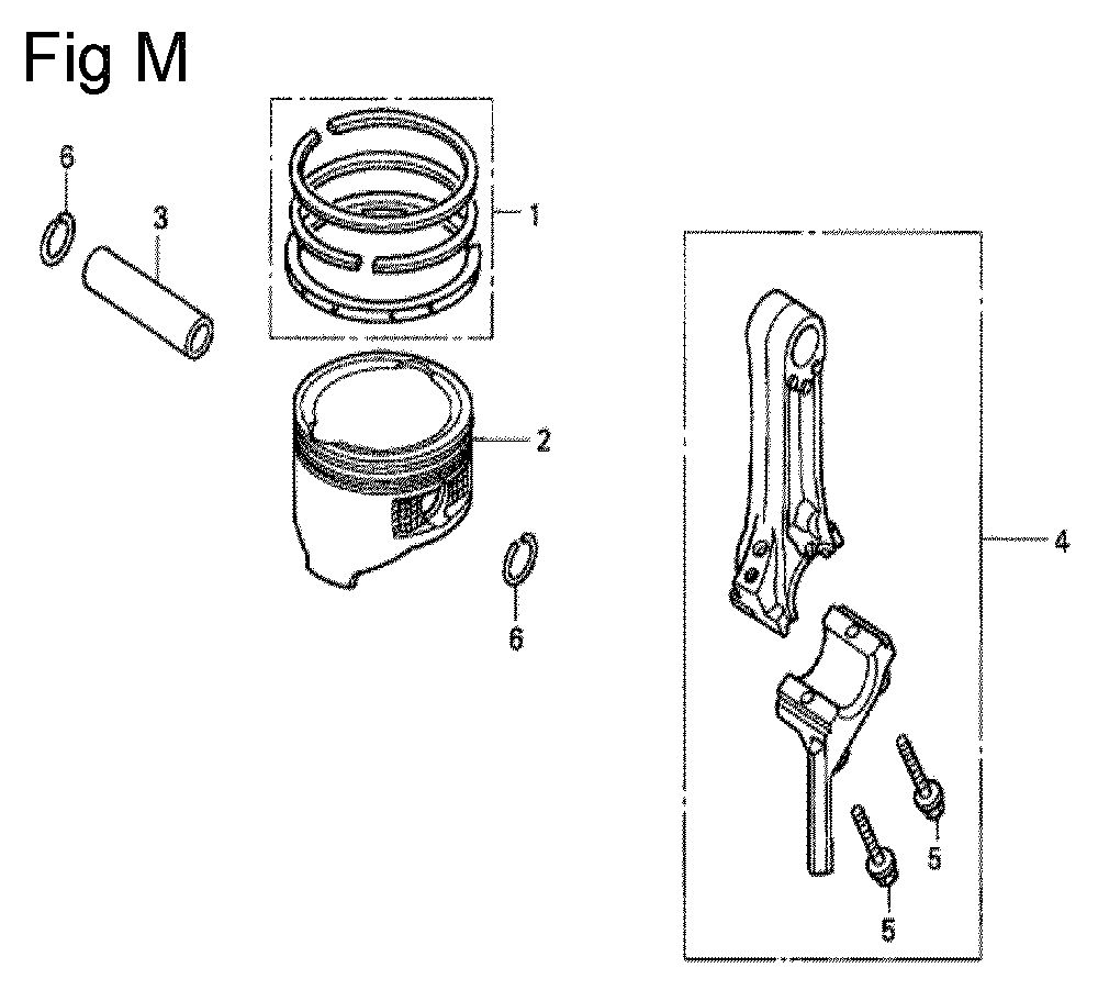 Fig-13 Diagram and Parts List for GC160A Type QHE Honda Engine