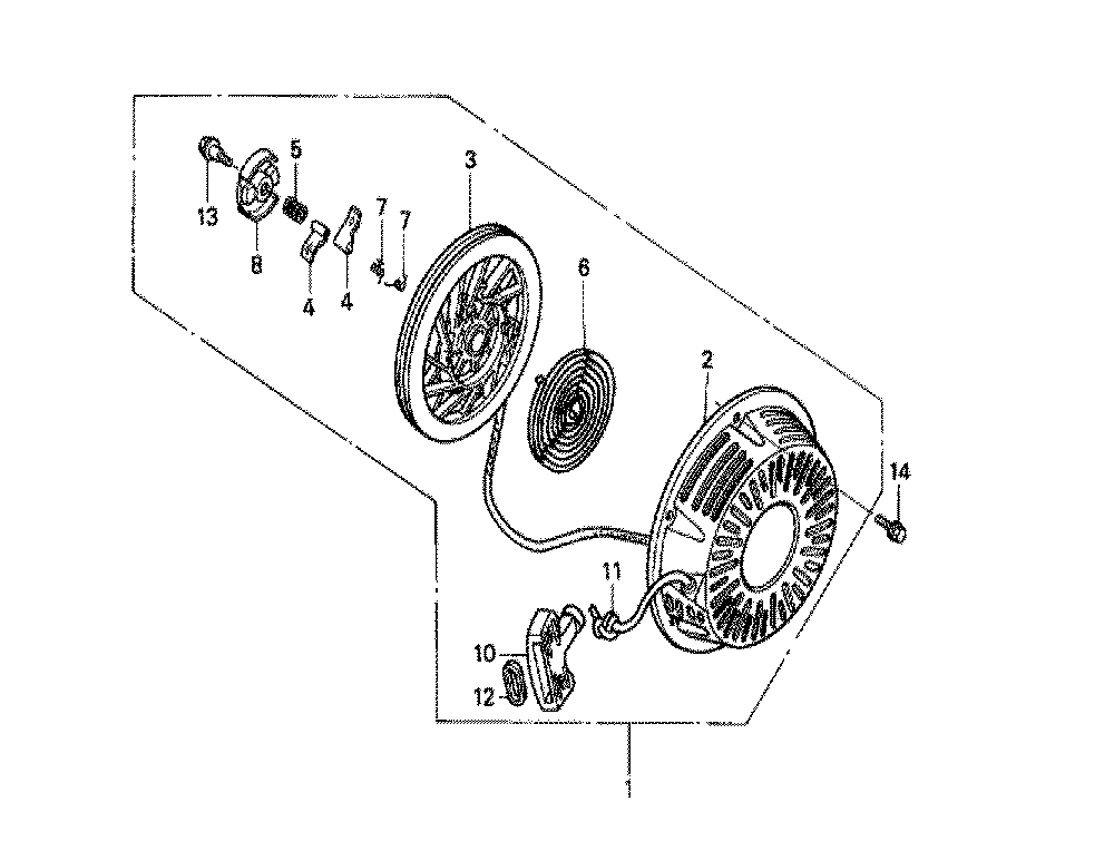 Fig-0 Diagram and Parts List for GX240K1 Type EDT3 Honda Engine