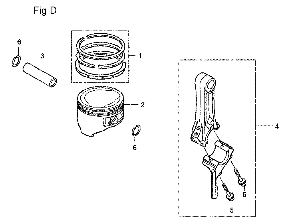 Fig-4 Diagram and Parts List for GC160LA Type QHC Honda Engine