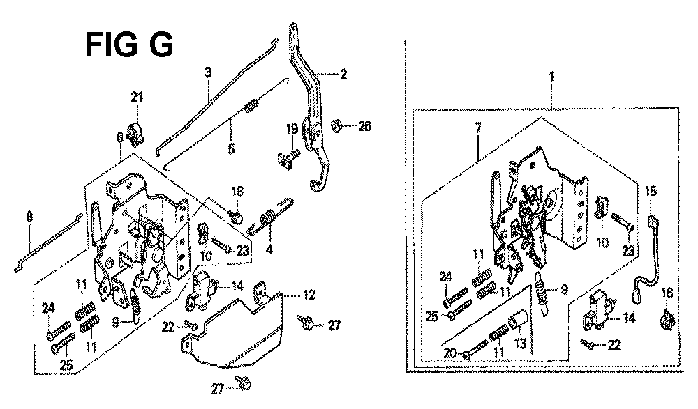 Fig-12 Diagram and Parts List for GXV160K1 Type N6S Honda Engine