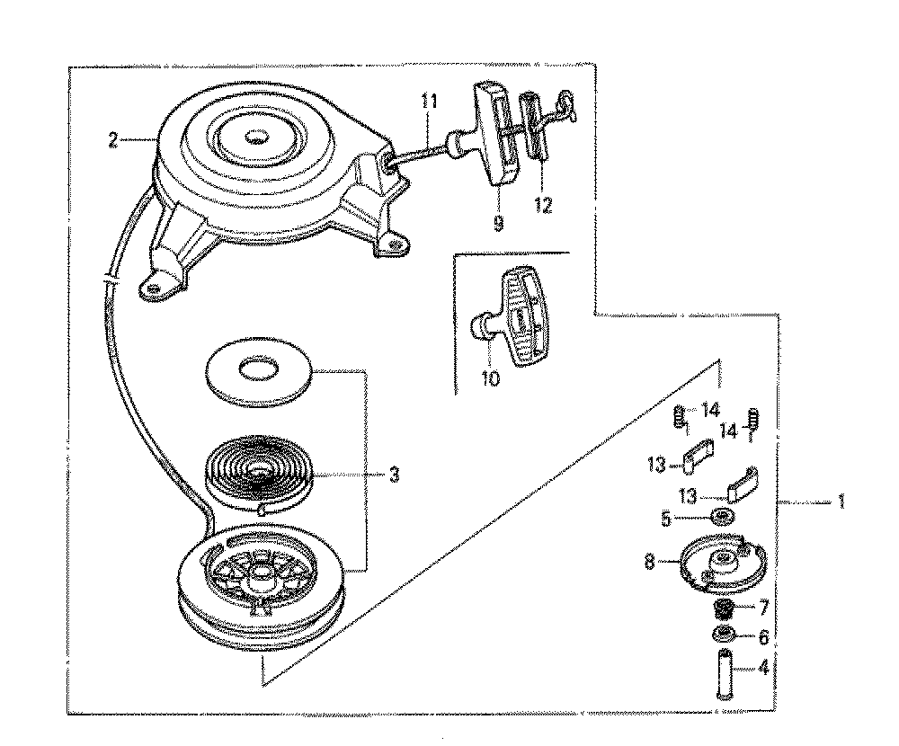 Fig-0 Diagram and Parts List for GXV140 Type N2C Honda Engine