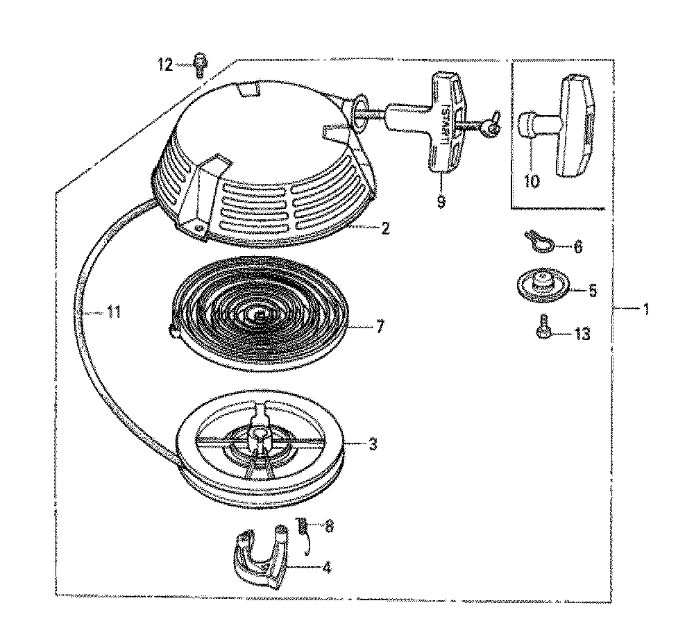 Fig-0 Diagram and Parts List for GXV160 Type N1S Honda Engine