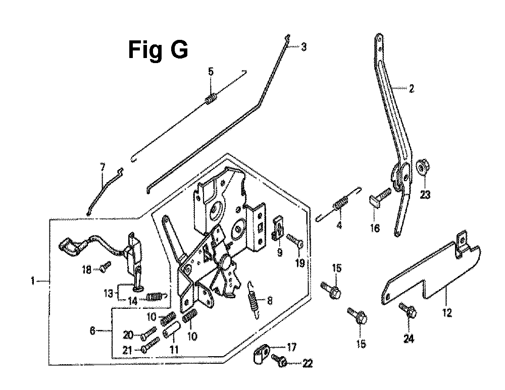 Fig-11 Diagram and Parts List for GXV140 Type N1Y Honda Engine