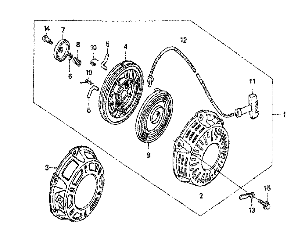 Fig-0 Diagram and Parts List for GX160U1 Type QA2 Honda Engine