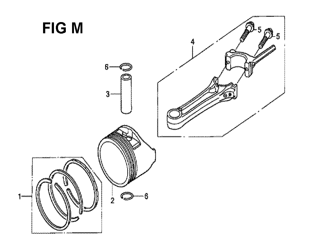 Fig-13 Diagram and Parts List for GCV190LA Type G5B Honda Engine