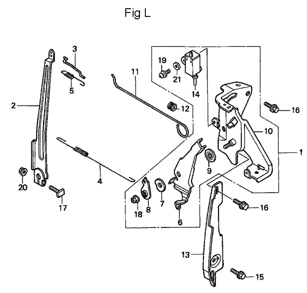 Fig-12 Diagram and Parts List for GC160A Type QHA2 Honda Engine