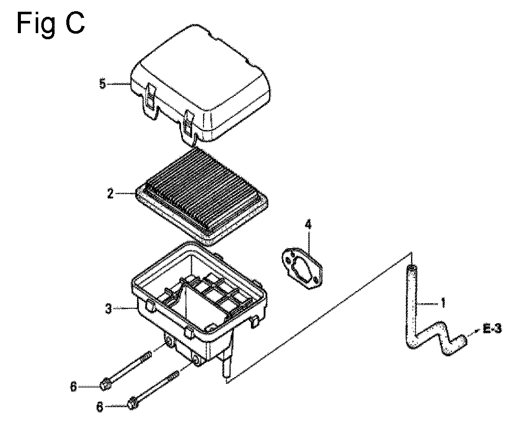 Fig-3 Diagram and Parts List for GC160 Type QHM Honda Engine