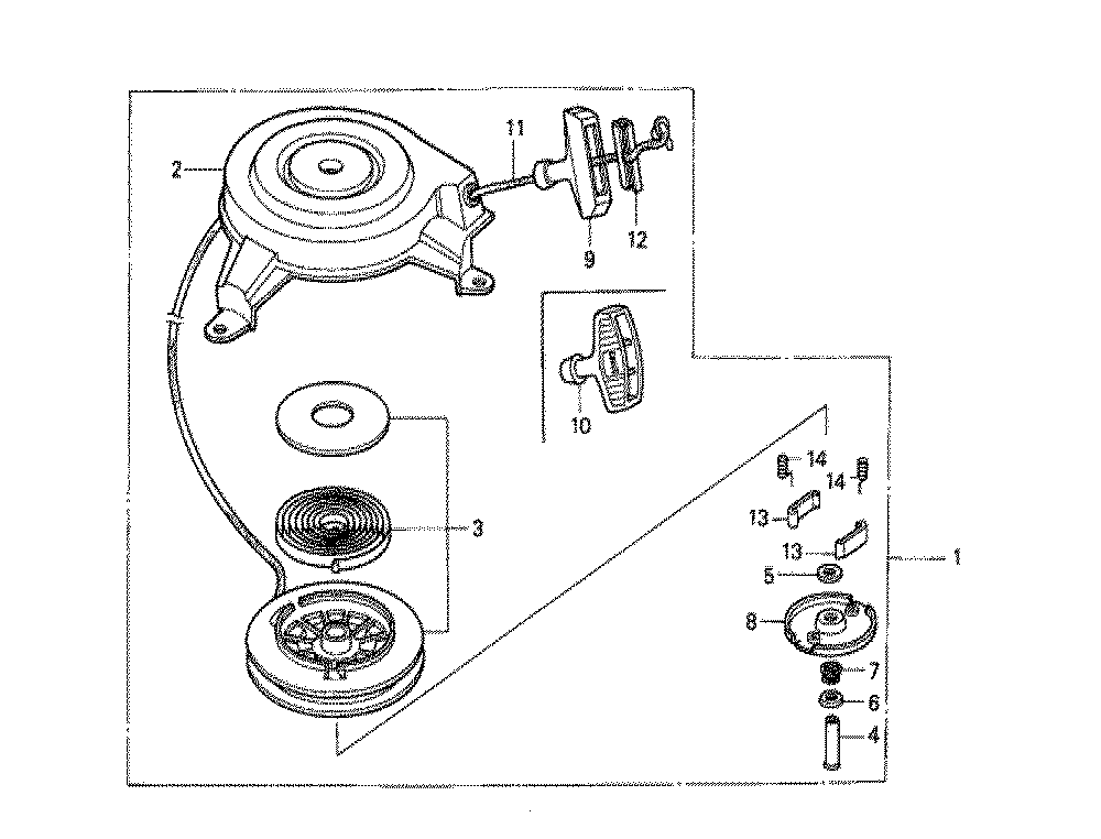 Fig-0 Diagram and Parts List for GXV140 Type N21 Honda Engine