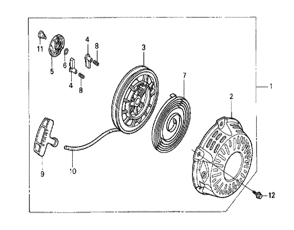 Fig-0 Diagram and Parts List for GX120K1 (TX26)(43-9099999) Honda Engine