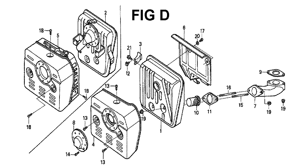 Fig-1 Diagram and Parts List for GXV340 Type DX2 Honda Engine