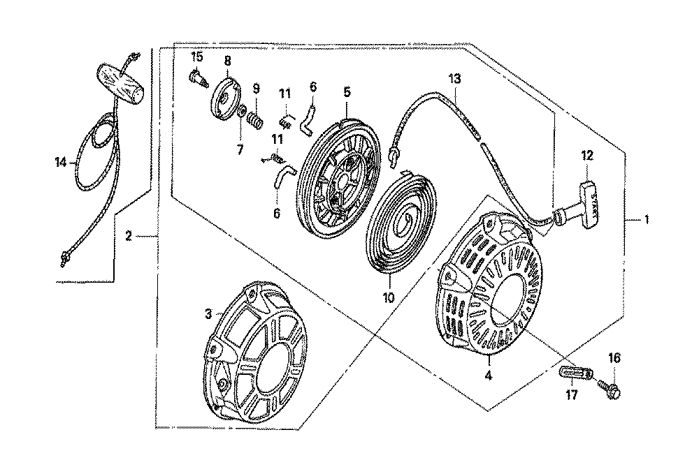 Fig-0 Diagram and Parts List for GX160K1 Type SH Honda Engine