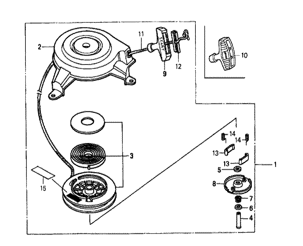 Fig-0 Diagram and Parts List for GXV160K1 Type N15 Honda Engine