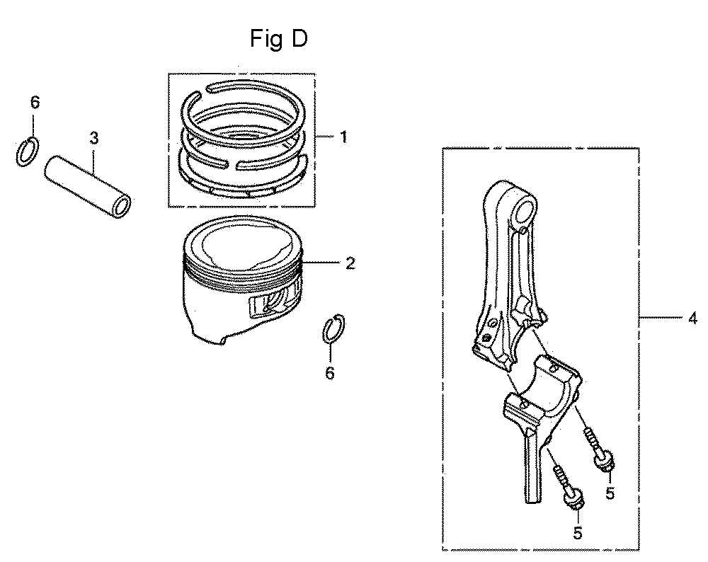 Fig-4 Diagram and Parts List for GC160LA Type QBC Honda Engine