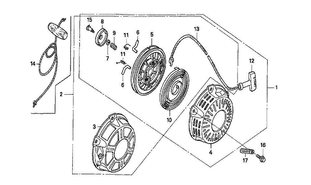 Fig-0 Diagram and Parts List for GX160K1 Type QMH Honda Engine