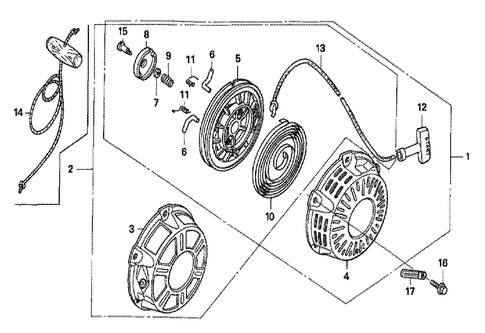 Fig-0 Diagram and Parts List for GX160K1 Type LSJ4 Honda Engine