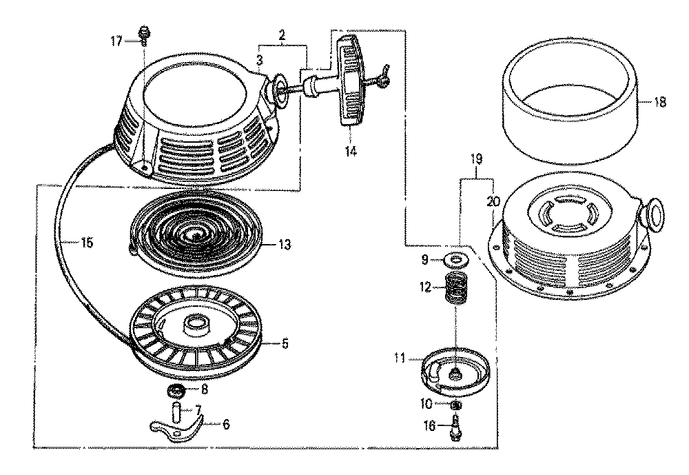 Fig-0 Diagram and Parts List for GXV340 Type DNE2 Honda Engine