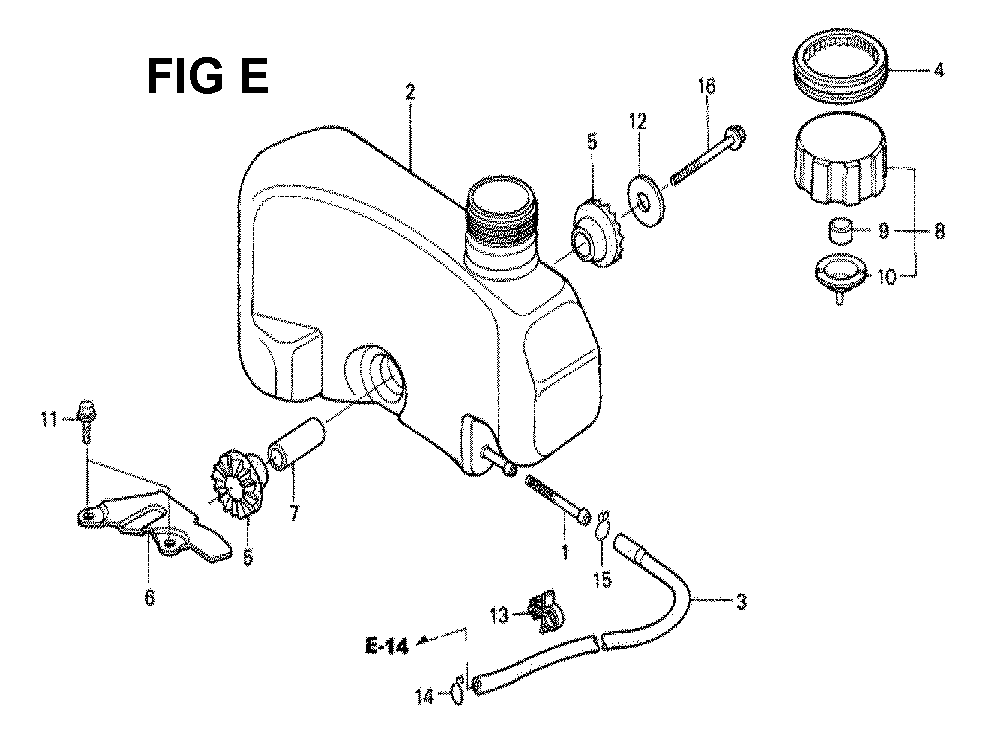 Fig-1 Diagram and Parts List for GXV120 Type SFTH Honda Engine
