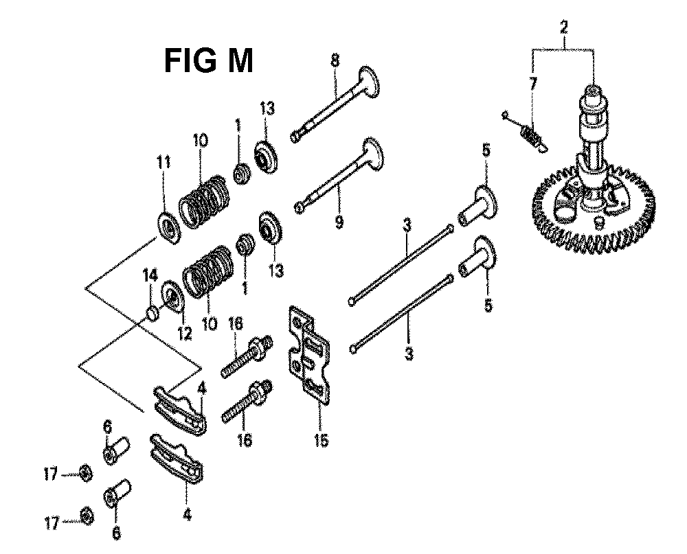 Fig-14 Diagram and Parts List for GXV340K2 Type DNG4 Honda Engine