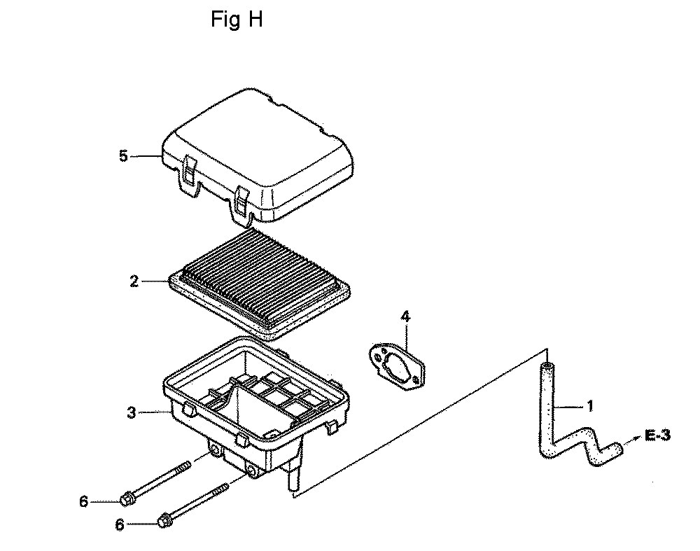 Fig-8 Diagram and Parts List for GC160A Type DHAF Honda Engine