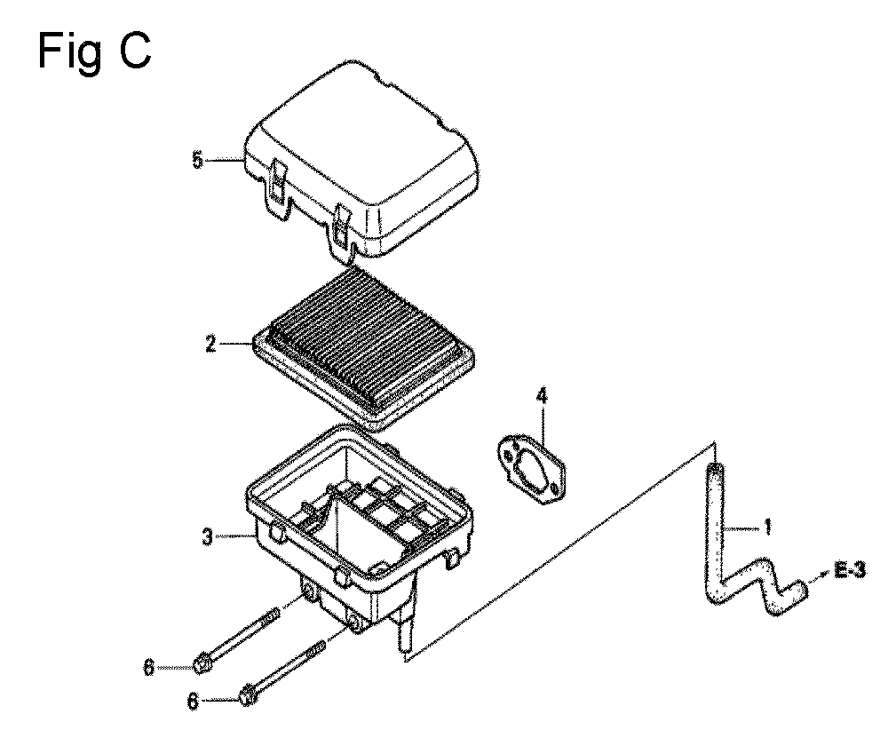 Fig-3 Diagram and Parts List for GC160 Type QHU1 Honda Engine