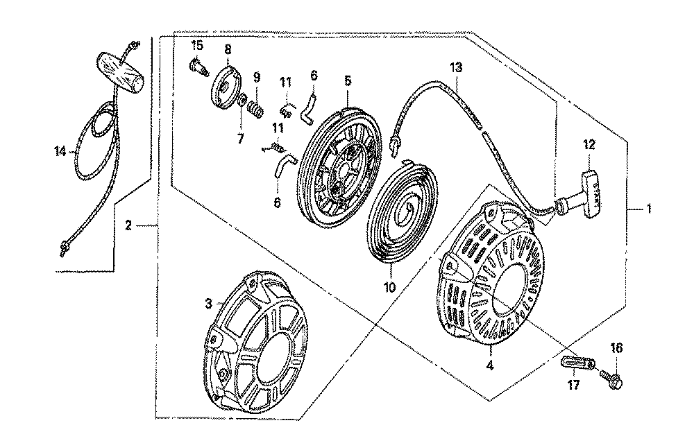 Fig-0 Diagram and Parts List for GX160K1 Type STM Honda Engine