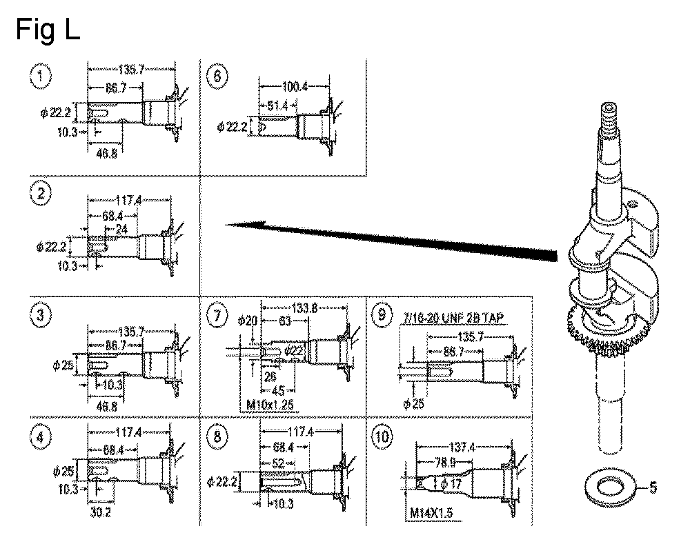 Fig-12 Diagram and Parts List for GCV160A Type S3A Honda Engine