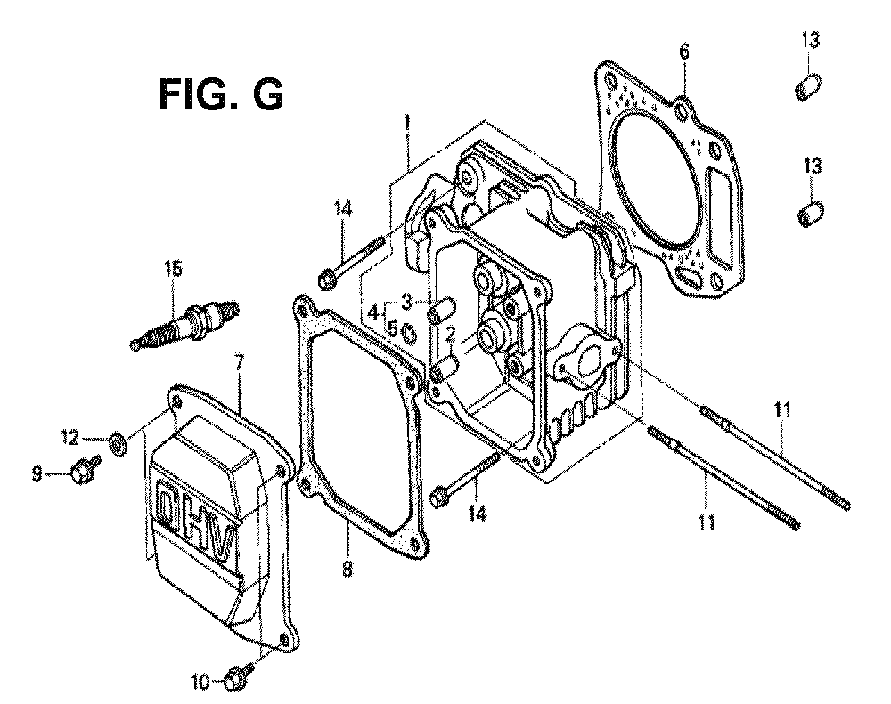 Fig-6 Diagram and Parts List for GXV120 Type SFL Honda Engine