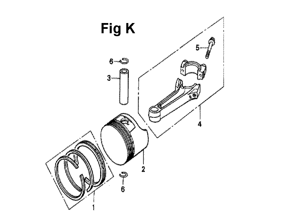 Fig-3 Diagram and Parts List for GXV140 Type A1KS Honda Engine