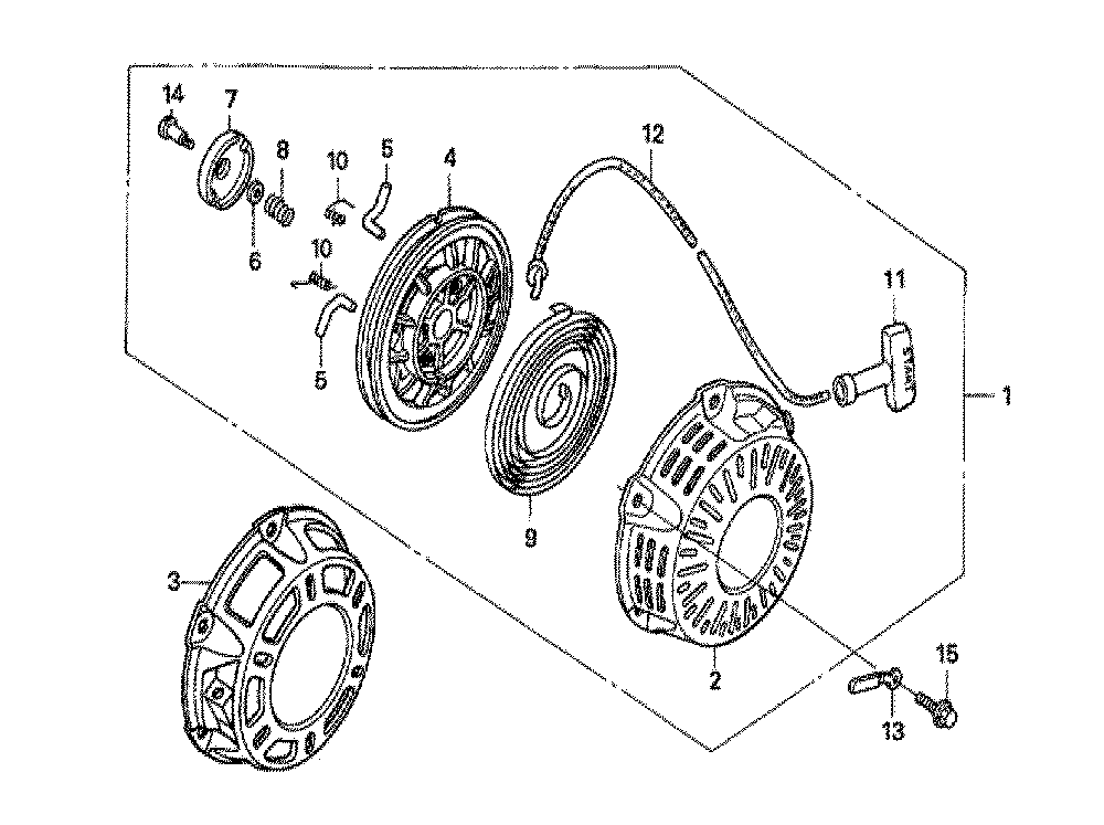 Fig-0 Diagram and Parts List for GX160U1 Type VG24 Honda Engine